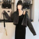 Hualin Fashion Pure Denim Jacket 2025 Autumn Trendy Cool Jacket Women's Clothing 655# Sling Knited S [sugerido 80-100Jin [Jin equivale a 0.5 kg]]