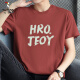 Cargador de leñera (tucano) Camiseta de algodón puro de algodón corta para hombres de cuello redondo de cuello de moda holgada de moda impresa camiseta media manga de verano moderna y versátil M08-695 Black M