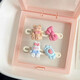 Internet celebrity cartoon bear cloud duckbill clip new cute sweet girl side bangs chuck headdress card for children 2 pieces of bear bow + rabbit candy