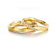 Yuansi Wedding Ring 18k Gold Couple Ring Möbius Cycle Design Unisex Ring Engraving 18K 18k Gold Yellow Gold (No Diamonds) Size 7/8/Single