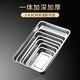 Baichang Food Grade 304 Edelstahlöl Abfluss mit Filtergitter rechteckig BBQ -Tablett Ölabfluss Palette Handwerker 30460402 cm Pfanne + Filtergitter