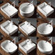 
Jiumu Prefecture basin balcony washing basin small size ceramic washbasin single basin basin ten years of art M7027 large size plus 30 yuan. By default, take a photo and post small