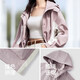 森马（Semir）防护外套|外套女中长款拼色三防防风秋潮酷宽松连帽上衣户外 紫白色调00471 M