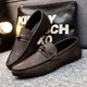 Lexi Beilu 2025 Doudou zapatos de cuero de moda para hombres zapatos de negocios casuales de cuero d826 marrón 39