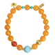 Potala Palace Beeswax Sea Pattern Heather Red Bracelet for Men and Women 925 Silver Inlaid with Hetian Jade Aquamarine Bracelet as a Gift for Your Girlfriend