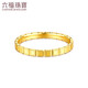 Lukfook Jewelry Pure Gold Geometric Square Gold Ring Closed Ring Price Size 14 - About 2.45g
