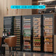 BAIKAILUN variable frequency wine cabinet with hidden handles, ice bar, first-class energy efficiency, professional-grade Pu'er tea cigar cabinet, office villa refrigerator, dual-temperature beverage cabinet, fruit beverage refrigerated cabinet, 1.8 meters | single temperature | cigar style | 420L