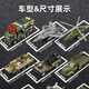 卡威儿童导弹车战斗飞机坦克玩具套装合金军事战车模型男孩儿童节礼物