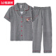 Hengyuanxiang pyjamas Summer dames coton pur pantalon à manches courtes à manches courtes du printemps et automne mères à plaid rouge de grande taille, les vêtements de maison de grande taille peuvent être portés à l'extérieur du FTX-9922 m - 80-95jin recommandés [Jin est égal à 0,5 kg]