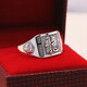 GAUSS CARLER old phoenix pure silver ring men's sterling silver 999 men's adjustable dad Fu Zilong wide face domineering silver jewelry gift, imported style, about 9g of the same style