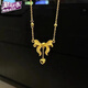 Chow Tai Fook Chinese Valentine's Day gift fugitive princess necklace female bow 18k gold non-fading temperament internet celebrity clavicle chain gold-plated fugitive princess bow necklace