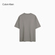 Calvin KLEINCKJEANS25 Frühherbst neuer Männer lässig Festkörperbrief drucken reine Baumwolle Lose kurzärmelige T-Shirt 4RC829G L1X-ICE Amber Green S