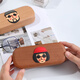 Boîte de verres portable pour les femmes avec des lunettes de soleil à grains de bois de niche rétro littéraire en bois
