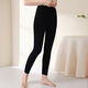 Velvet and thickened women's velvet thermal pants leggings tight long johns women's underwear line pants autumn and winter cotton pants thickened elegant black texture recommended XL 115-135Jin Jin is equal to 0.5 kg