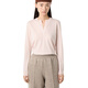 Loro Piana/Nuoyou Pianya LP Damen Piuma Pullover Kaschmir gestrickt Langarm Pullover Casual Base Shirt 25 Neue Style Light Pink 36