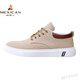 
Woodpecker men's shoes summer versatile shoes men's sports and casual soft sole breathable canvas men's singles Z898 khaki (flat sole) 38