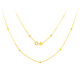 Issa Vera 18K gold starry gold clavicle chain bead flash o chain 1g birthday gift for girlfriend on Chinese Valentine's Day