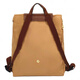 珑骧（longchamp）LePliageORIGINAL金色配饰再生帆布双肩包中号女款沙色 基础装(包)