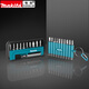 Makita Makita Bit Head Juego de destornillador eléctrico Hexagon Cross Driver Heavy Beatle Beatle Combinación de bits Makita [Conjunto de diez piezas E-15849]