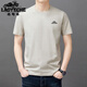 Klassisches Auto High-End-Männer 100% reines Baumwoll-Kurzärmel-T-Shirt für Männer 2025 Sommer dünne, atmungsfreie hautfreundliche runde Hals Casual T-Shirt Lyc-Tys9929 Maple Blatt Rot + Marineblau [zweiteiler 2xl (175)