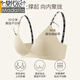 莫代尔无痕内衣女小胸聚拢夏季薄款无钢圈性感上托防下垂字母肩带文胸罩 酱啡 S 32/70ABC