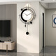 Jiujiuda moderne einfache Wanduhr Wohnzimmer ohne Stempel zu Hause Esszimmer Stille dekorative Uhr Kreative Uhr High-End-Sinn Wandhänge WM1048 Große Größe [44x74cm]