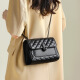 
CITICITY Bag Women's Bag Luxury One-Shoulder Crossbody Bag 2025 New Fashion Diamond Chain Bag Gift to Girlfriend 520 Gift Black (Exquisite Gift Box)