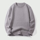 JeansWest Z crew neck sweater men's and women's simple sweater sweater ANJ56 gray (regular style) XL