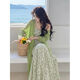 
AFTER MONDAY Korean 2025 spring knitted cardigan floral dress women's fashion suit skirt 3882Q# M [Suggest 100Jin [Jin equals 0.5 kg] below]