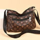 
PSVORT new versatile and atmospheric middle-aged women's bag mother bag multi-layer soft leather one-shoulder crossbody bag mother-in-law bag crossbody bag big flower