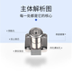 咏幻办公桌抽屉锁 138-22 办公家具锌抽屉锁柜子锁柜门锁文件柜锁 13822银色开孔19MM单开