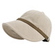 Yinqi Starling Duck Hat Women's Fashion Versatile Spring and Autumn Retro Hepburn Style Corduroy Shopping and Outing Baseball Cap Khaki One Size