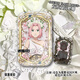 Mutong Bear Naruto Insignia periférica Shinya Vinilla griega antigua Haruno Sakura Sasuke Hinata Naruto Anime Doble Flash Hinata S3892 Cebolla plateada cepillada-44x70mm Insignia