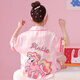 Sakenmao (SAKENMAO) girls pajamas summer ice and snow silk shorts shorts thin 2025 new Kapibala children's girls home clothes 6624-Kulomi [ice and snow silk] 170 size 12 [height 120cm-130cm]