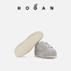 HOGAN【季末特惠】HOGAN 女鞋H-Wrap系列H681船鞋厚底鞋运动休闲鞋 灰色 34