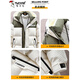 Woodpecker (Tucano) Down Jacket for Men's New Winter Winter Winter Worked Ropa Duck White White Down Behened Chaqueta torrible y a prueba de frío Tendencia 1677-Beige XL [125-145Jin [Jin iguala 0.5 kg]]]