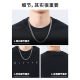 Vancl Eslite's new spring high street trend brand pure cotton ice silk short-sleeved T-shirt for men 2025 summer loose large-size T-shirt T9902 black M 100-120Jin [Jin equals 0.5 kg]