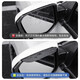 Car rearview mirror, rain shield, reverse mirror, rain shield, reflector, rainproof artifact, widened universal rain shield, Volkswagen snap-on rain shield (1 pair)