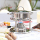 Kisag Vaglow stove stainless steel hot pot single small hot pot 16CM Elf Classic Set (Silver-Anti-scalding)
