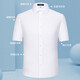 Yager Herren-Baumwolle Kurzarm Shirt Sommer Neue Pendlerin im mittleren Altersgeschäftsformat No-Eisen-Hemd weiß-Solid Color-6611-Short-Ärmel 38 100-120jin [Jin entspricht 0,5 kg]