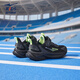 Hongxingerke (ERKE) children's shoes for boys and girls running shoes for children's autumn new products, dense net cushioning sports shoes, black/black soil 35