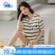
Jianman pure cotton pajamas for women in summer short-sleeved two-piece set cartoon sweet summer thin cute outdoor wear clothes orange A9856 shorts M [80-100Jin [Jin equals 0.5 kg]]