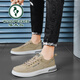 Pecker toile Chaussures masculines pour l'été 2025 Nouvelle Silk Ice Silk respirant des chaussures en tissu de vieille habitant non résistantes à l'usure travaillant des chaussures basses kaki 43