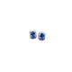 Youshu s925 silver earrings with empty support, oval 4*5mm fashionable and exquisite earrings with topaz and tanzanite empty support, empty support 3*4 platinum-plated
