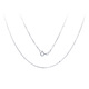 Issa Vera platinum necklace for women Pt950 fashionable flash O-shaped necklace, versatile and adjustable, non-fading platinum clavicle chain gift, platinum flash O chain 40+5, adjustable about 1.4-1.5 grams