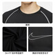Nike NIKE men's short-sleeved round neck T-shirt, sports and casual tights, DD1993-011 black L