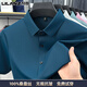 Lilang kurzärmeliges Hemd für Herren Mulberry Seide Sommer High-End Traaceless mit mittleren Alters, gelegentlichem weißem Hemd Blau Blau S Größe 165 (Empfohlen 90-120)