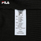 FILA 斐乐官方女士编织衫2025冬季新款休闲宽松连帽拉链毛衣开衫 正黑色-BK XL 175/92A/XL
