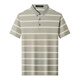 
CEO Yageol Mulberry Silk Short Sleeve T-shirt for Men 2025 Summer New Striped Lapel Middle-aged Daddy Outfit Polo Shirt for Men 826 Green M 165 [Suggested 100-125Jin [Jin equals 0.5 kg]]