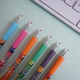 UHFQ Ein Stück neuer Blindkasten Stift kreativer Cartoon süße Ins High-Precision-Presse neutraler Stift Schnell trockener schwarzer Wasser Stift 0 x-6174 Zeitagent Blindbox Random 6 0,5 mm 0,5 mm x Single